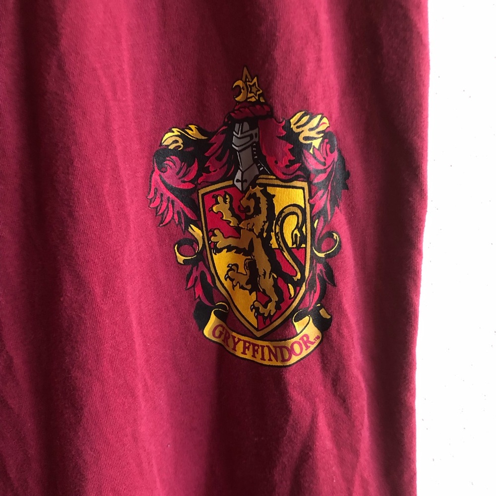 Universal Studios Harry Potter Gryffindor Lounge Pajama Pants 2XL Burgundy Gray - Picture 4 of 10